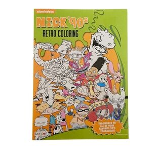 NEW Nickelodeon Nick 90s Retro Coloring Book